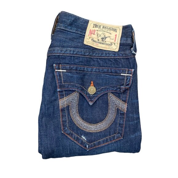 Vintage True Religion Jeans Size 31 RICKY Blue - Picture 4 of 9